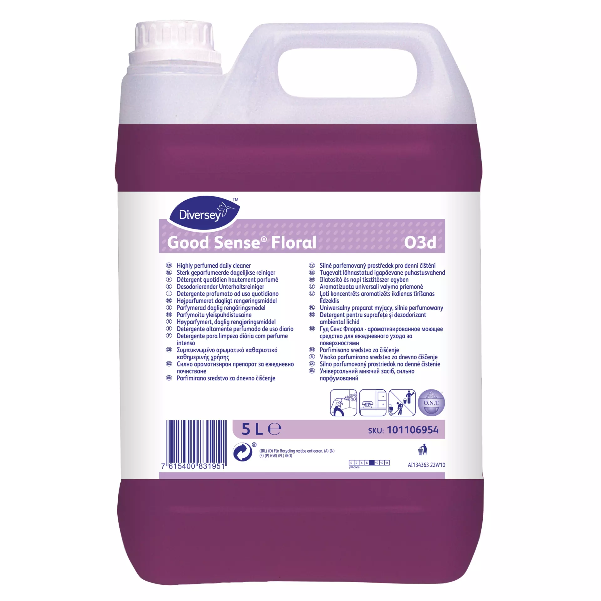 Diversey 101106954, Good Sense Floral Multi-Purpose Cleaner 5L, image 1
