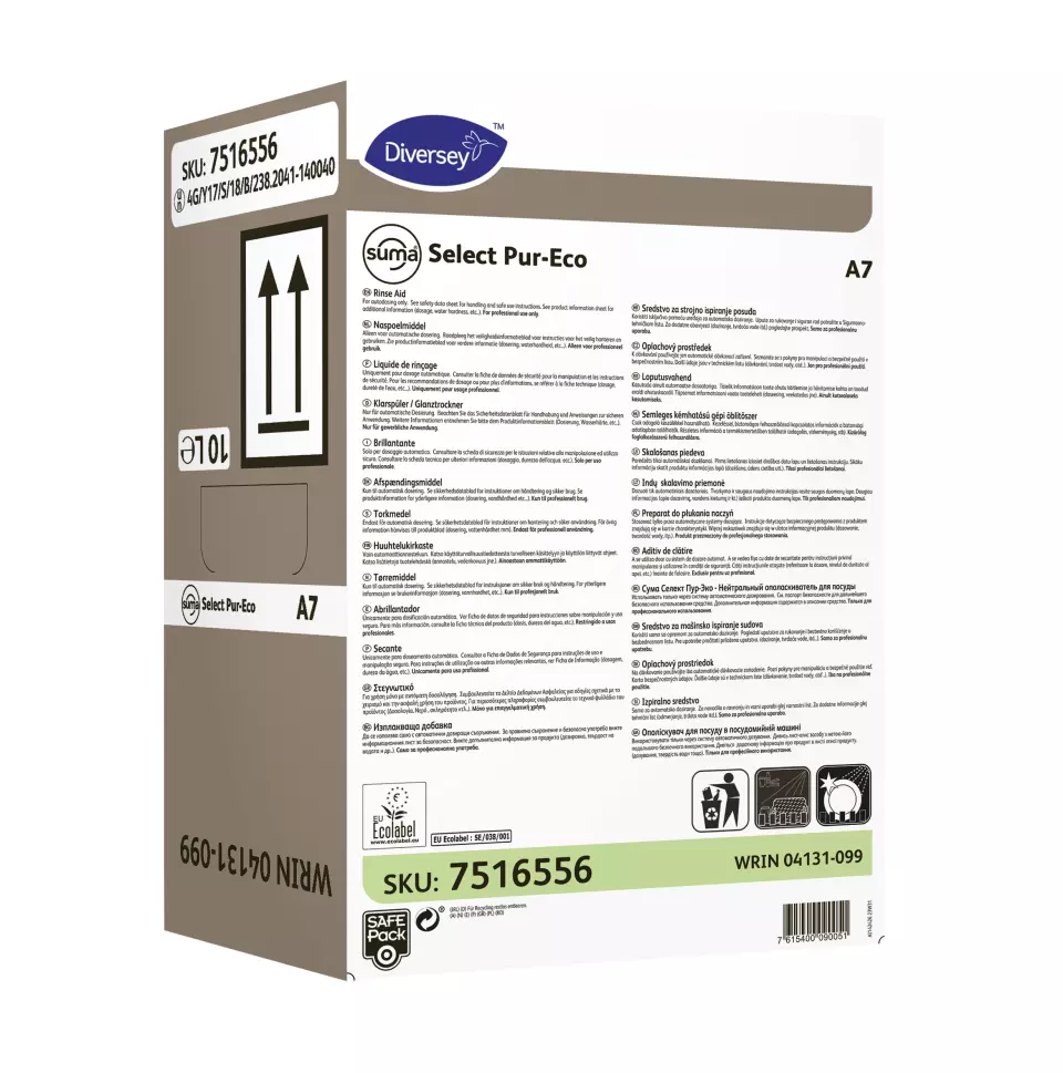 Suma 7516556, Select Pur-Eco A7 Neutral Rinse Aid 10L, image 1, gallery thumbnail