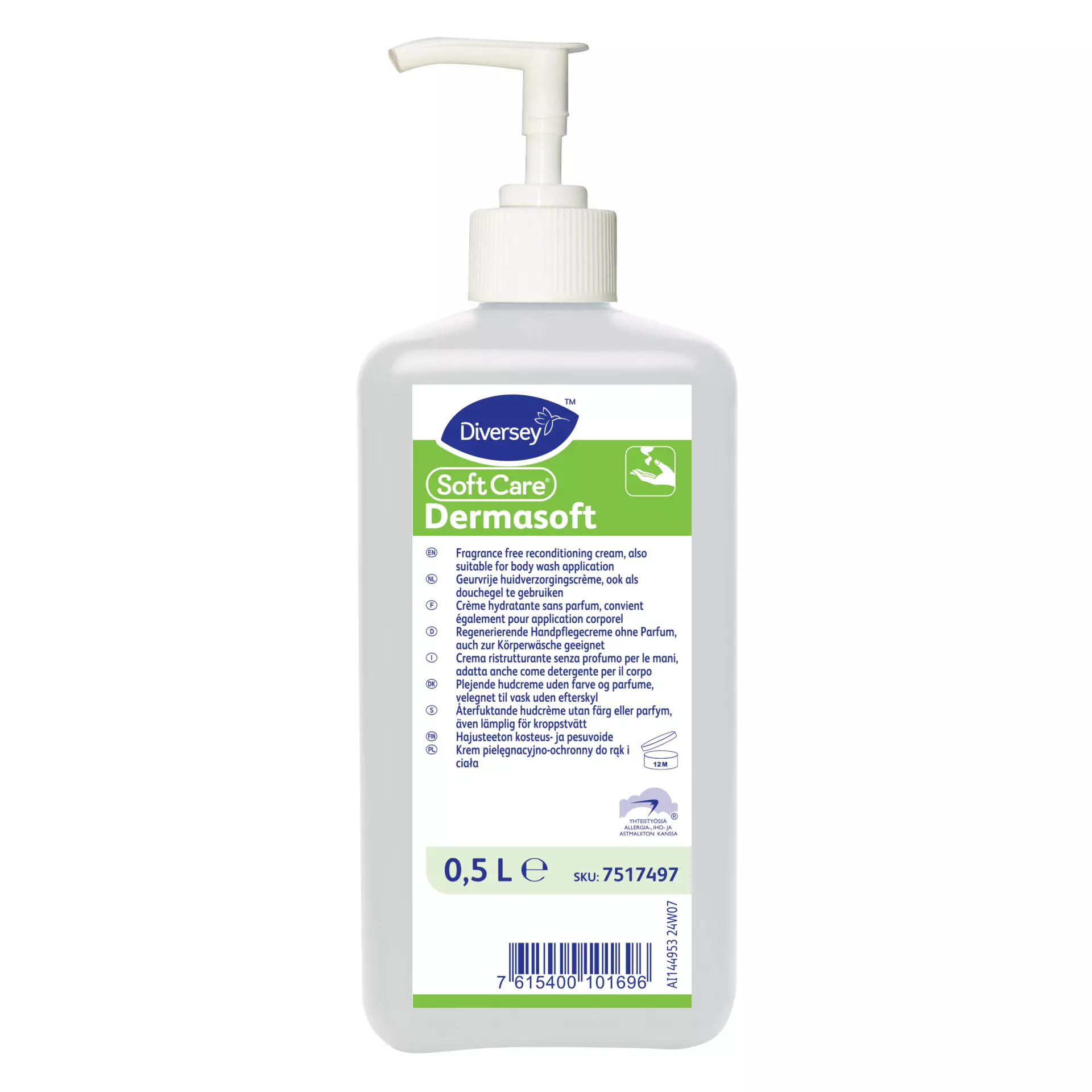 Soft Care 7517497, Dermasoft Skin Care Cream for Occupationally Stressed Skin 500ml, image 1