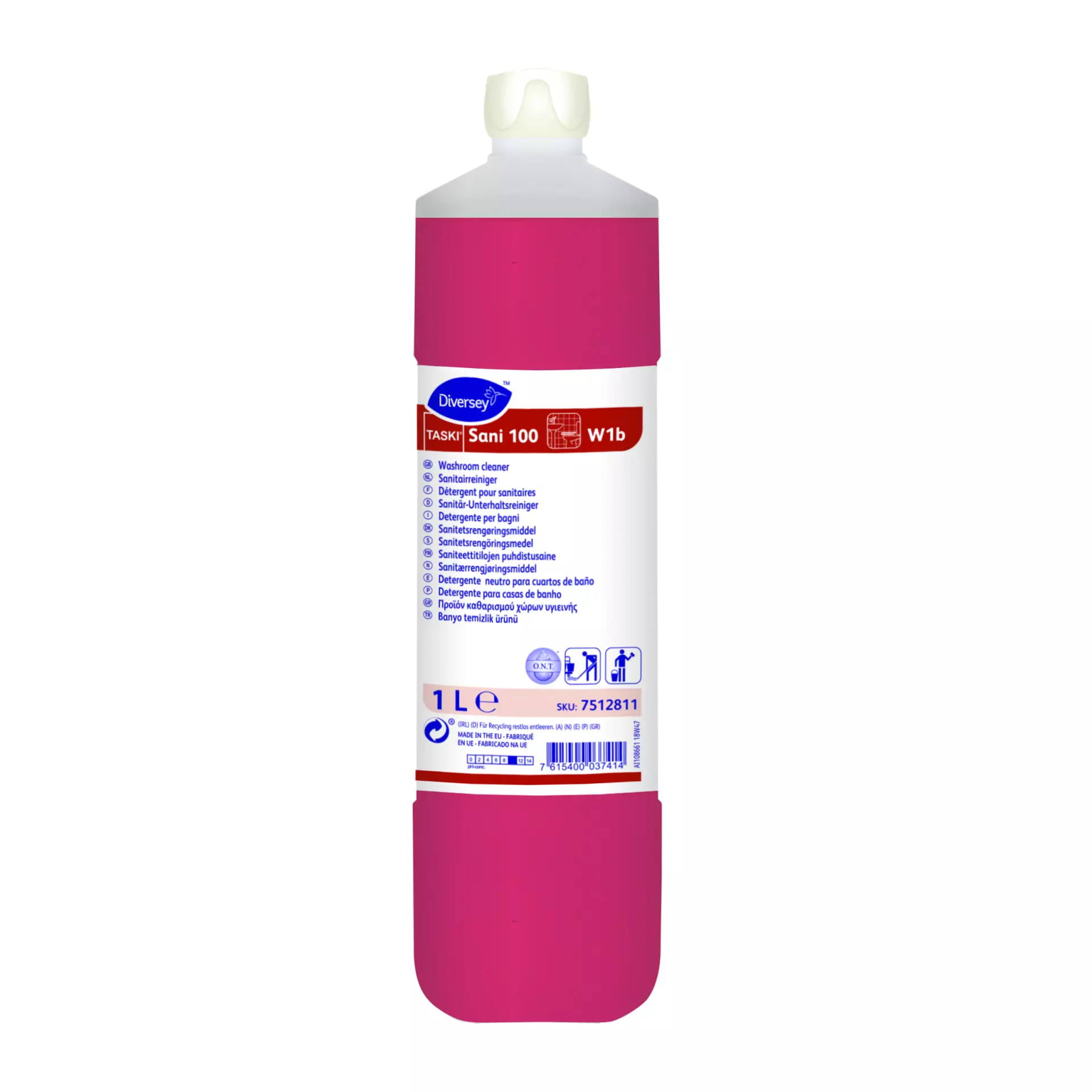 TASKI 7512811, Sani 100 Sanitary Cleaner 1L, image 1