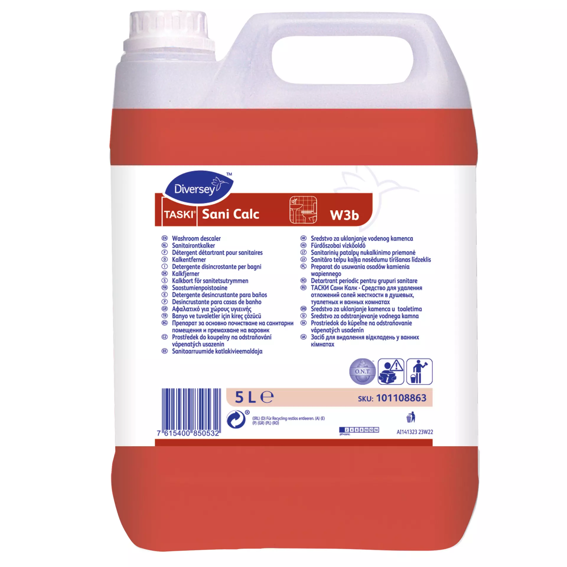 TASKI 101108863, Sani Calc Sanitary Cleaner 5L, image 1