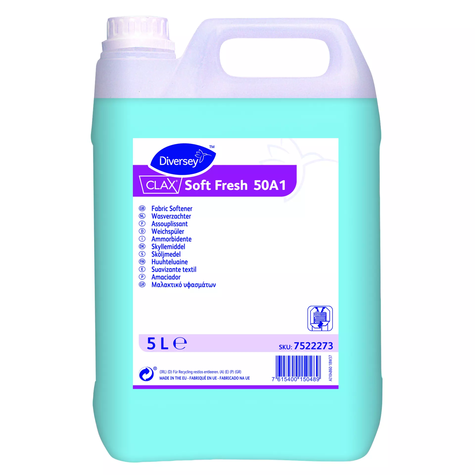 Clax 7522273, Soft Fresh Fabric Softener 5L, image 1