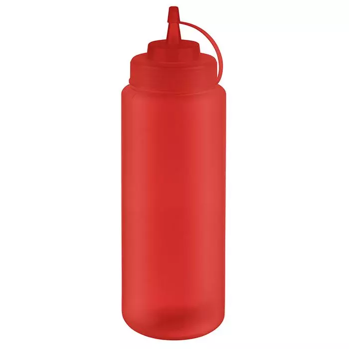 APS 93261, Polyethylene Squeeze Bottle, Ø 8cm, 1025ml, Red, image 1, gallery thumbnail