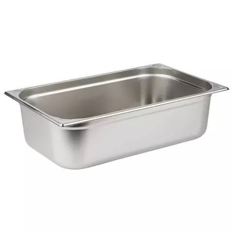 APS GN 1/1 Stainless Steel Container, 20 Liters, Silver