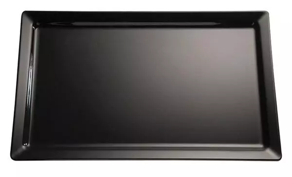 APS 83491, PURE GN 1/3 Melamine Tray, Height: 3cm, Black, image 1, gallery thumbnail