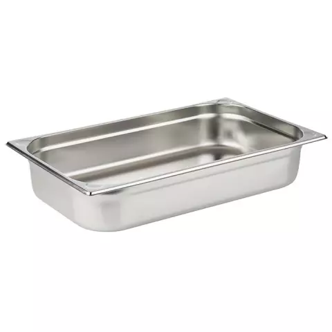 APS GN 1/1 Stainless Steel Container, 13.25 Liters, Silver