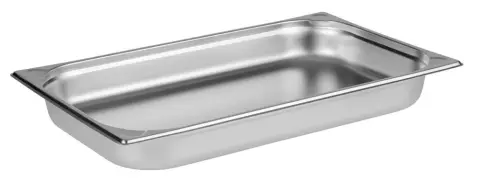 APS GN 1/1 Stainless Steel Container, 9 Liters, Silver