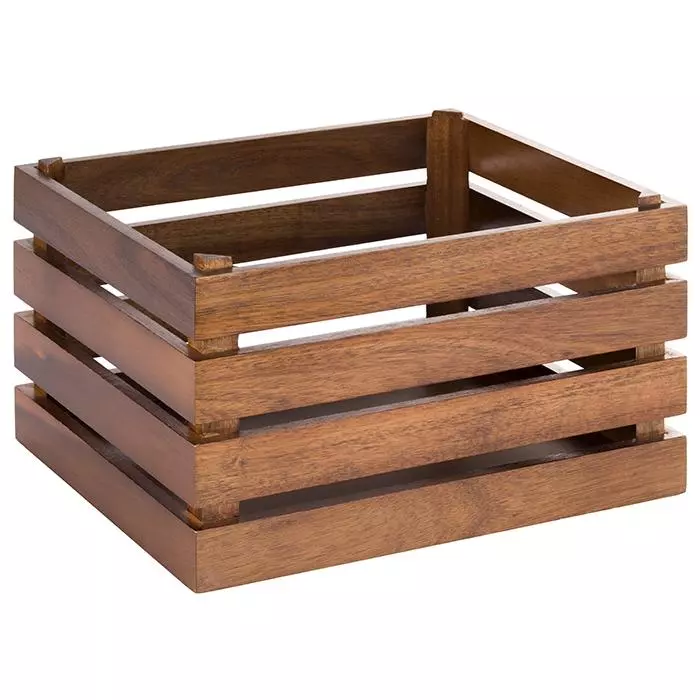 APS 11722, SUPERBOX Wooden Crate 35 x 29cm, Height: 20cm, Brown, image 1, gallery thumbnail