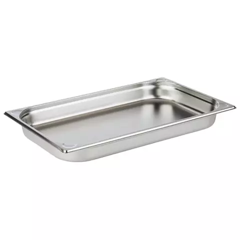 APS GN 1/1 Stainless Steel Container, 6.5 Liters, Silver