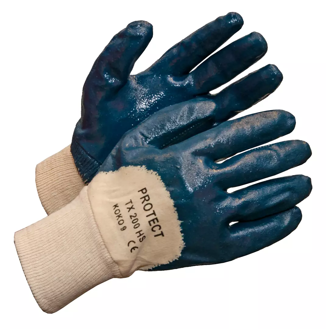 Protect TX200HS, Nitrile Glove With Knit Wrist