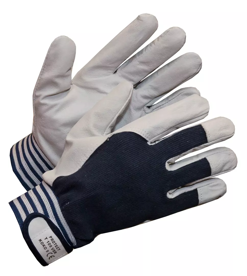 Protect T109VSR, Ziegenleder-Arbeitshandschuh mit Klettverschluss