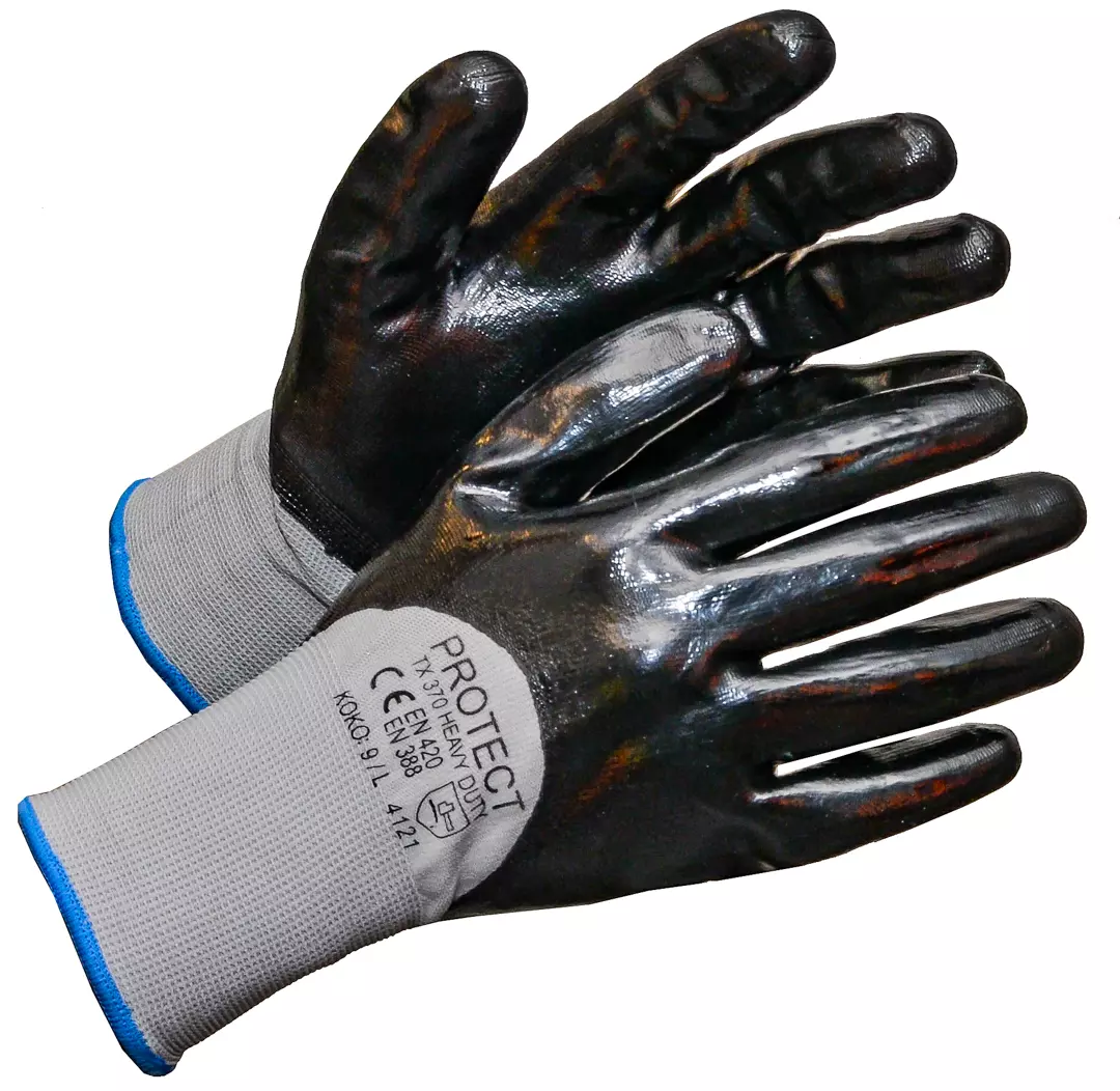 Protect TX370HEAVYDUTY, Nylon Glove with Nitrile Coating