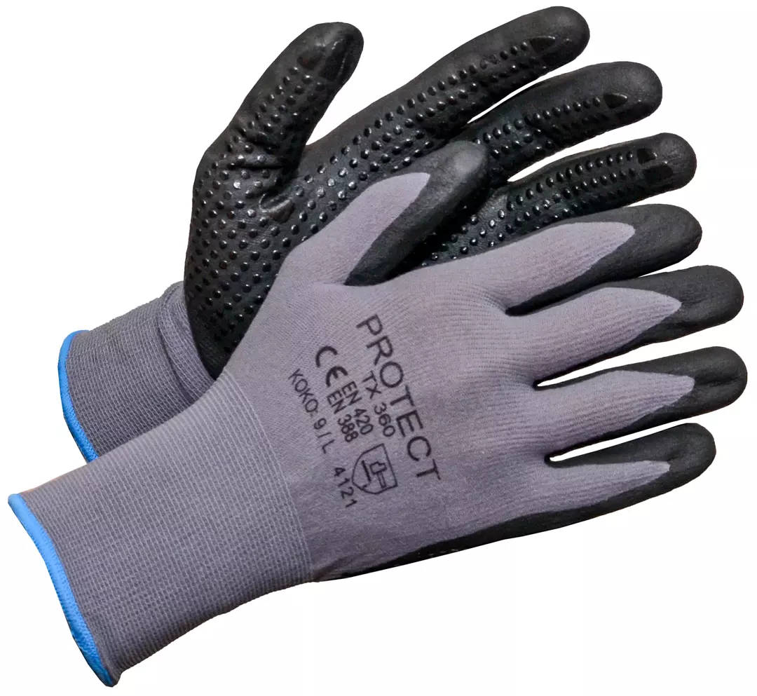 Protect TX360, Foam Nitrile Glove with Dots