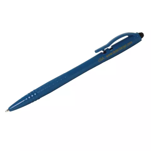 Detectamet Economy Retractable Pen with Clip, Black Ink