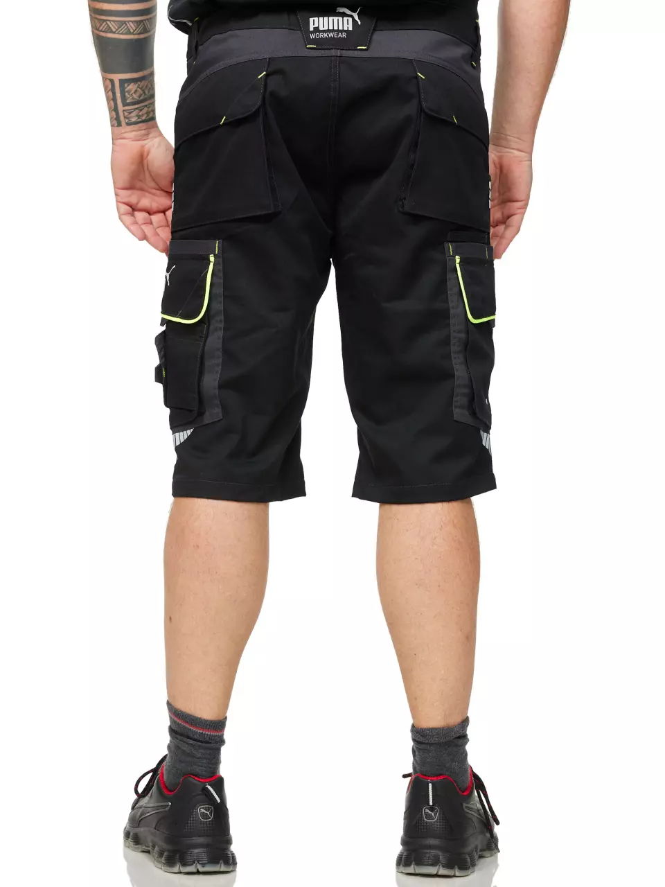 PUMA WORKWEAR 30-1512NEON, PRECISION X työshortsit, image 3, gallery thumbnail