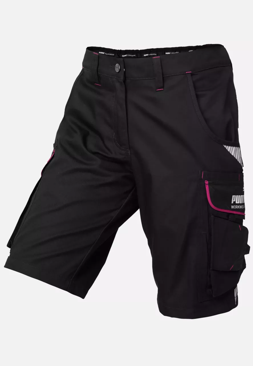 Puma Workwear 30-1550DPINK, PRECISION X Ladies work shorts, image 1, gallery thumbnail
