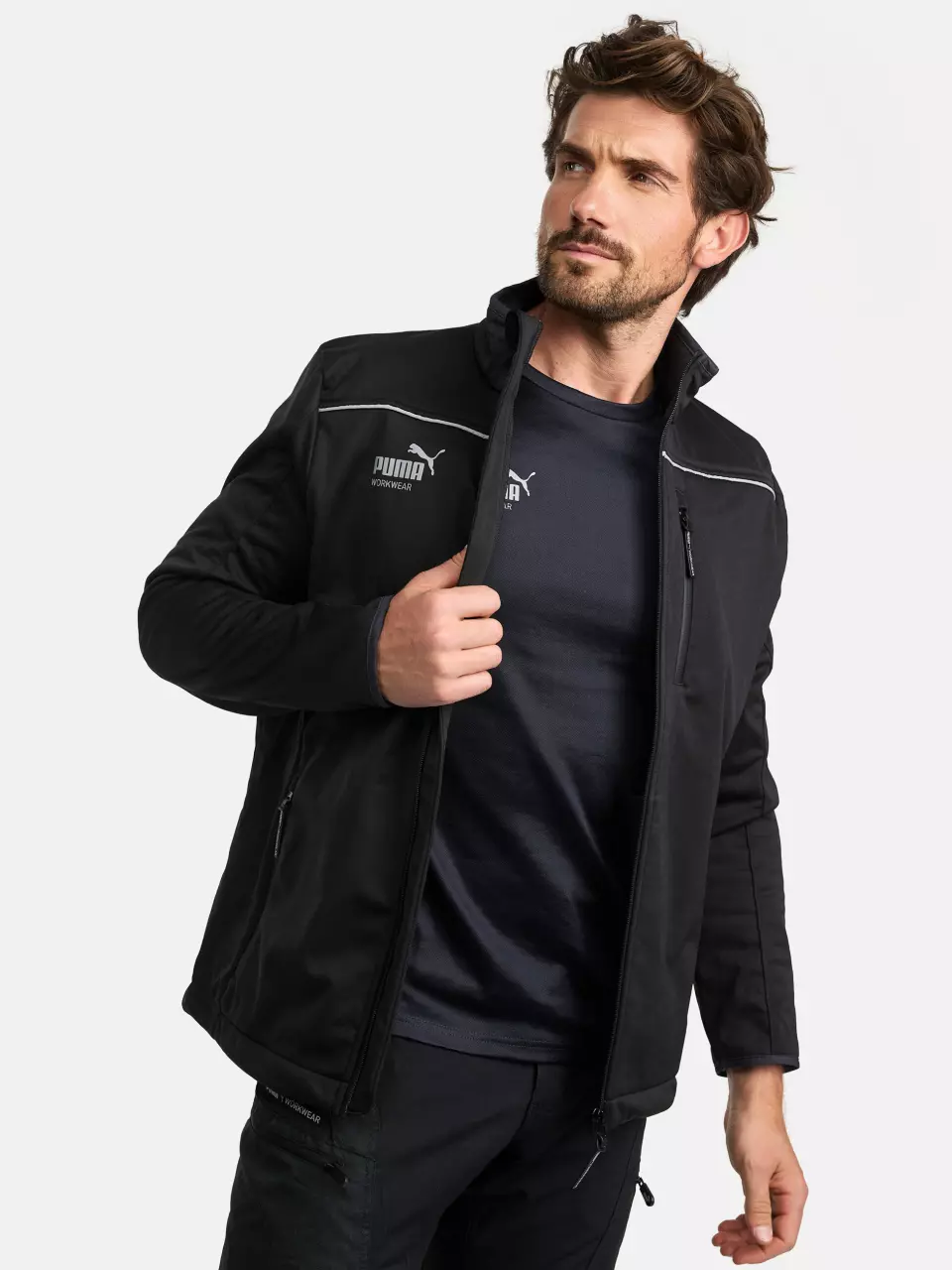 Puma Workwear 30-6012, ESSENTIALS Softshell jacket, image 4, gallery thumbnail