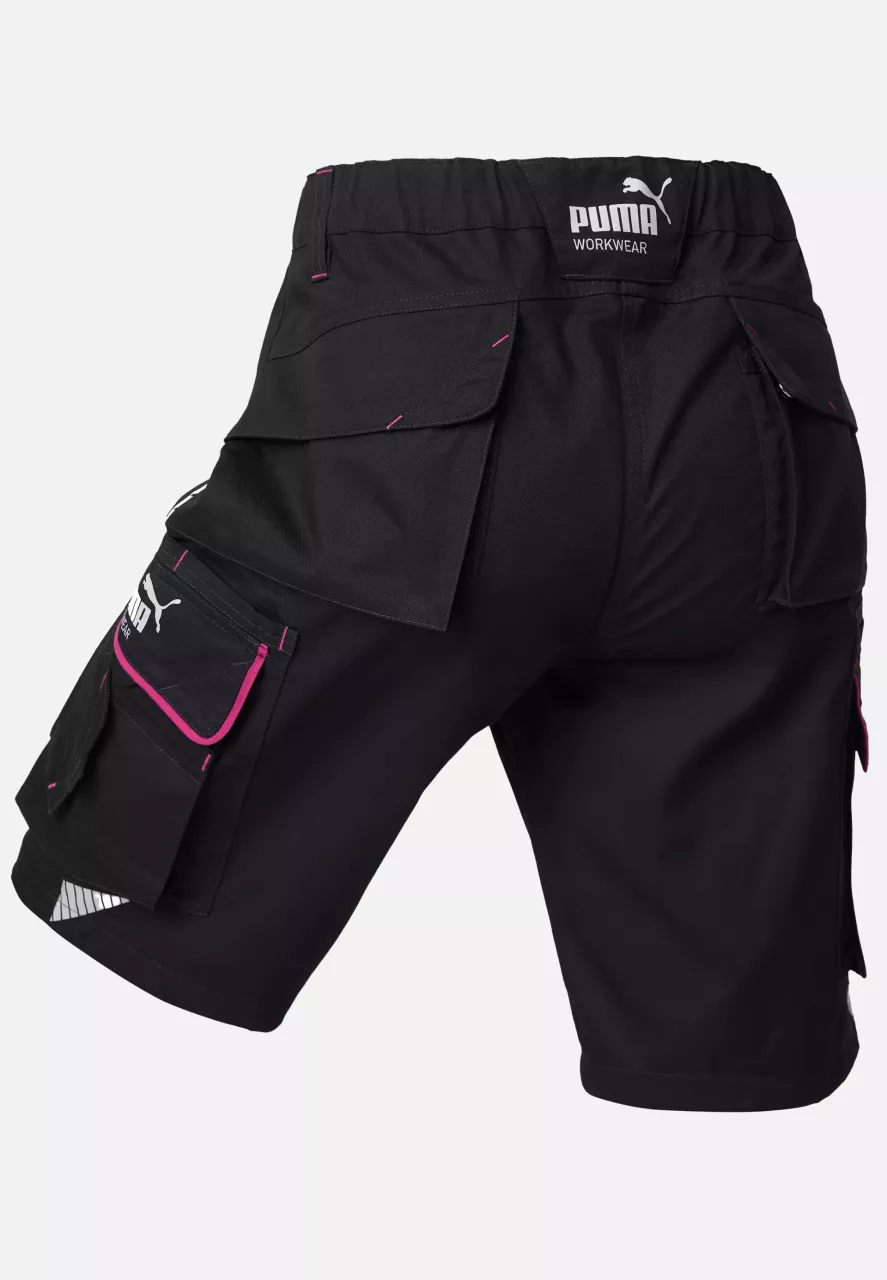 Puma Workwear 30-1550DPINK, PRECISION X Ladies work shorts, image 2, gallery thumbnail