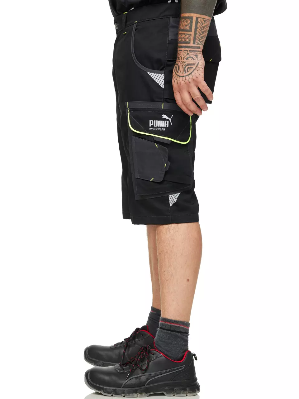 PUMA WORKWEAR 30-1512NEON, PRECISION X työshortsit, image 4, gallery thumbnail
