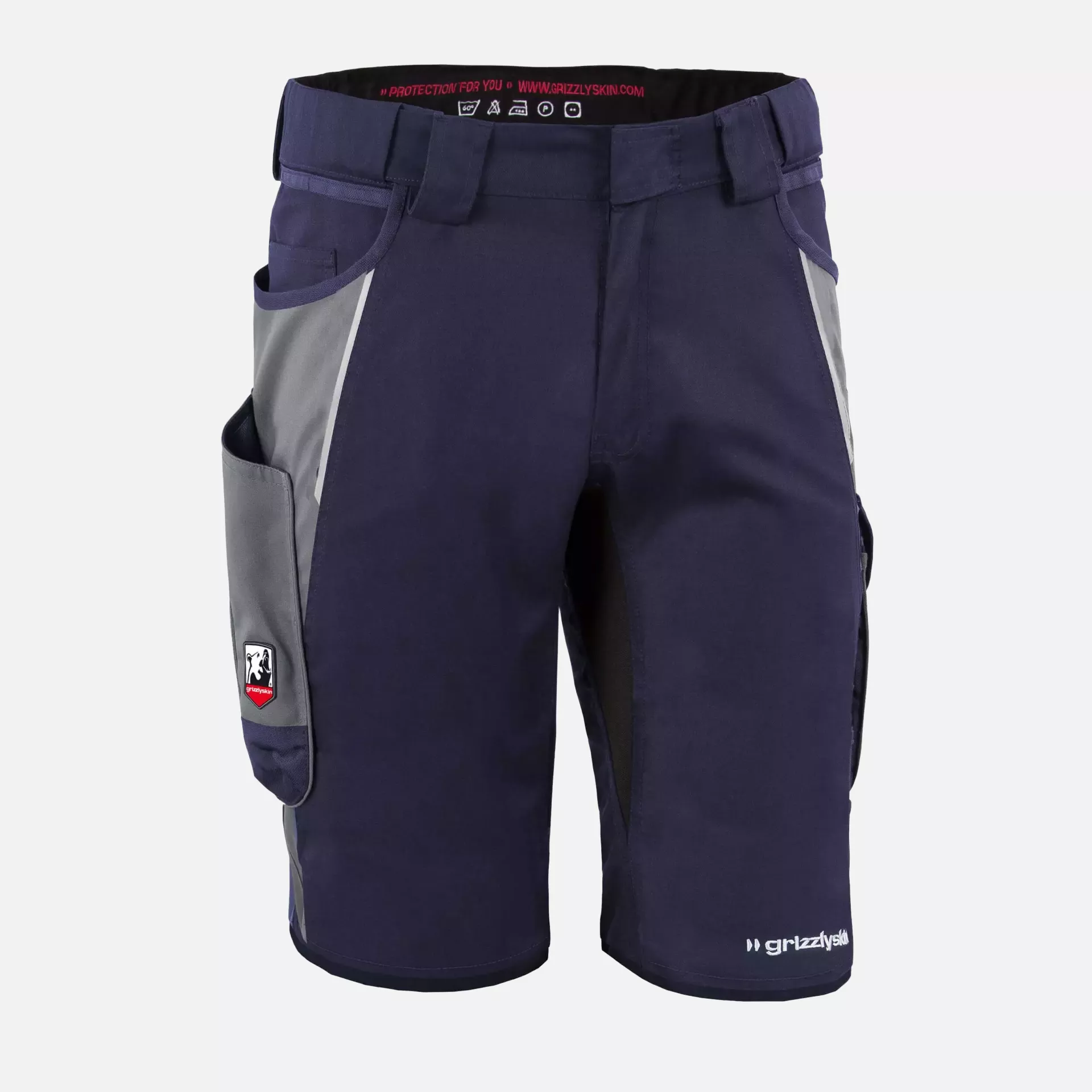 Grizzlyskin GIM3606, IRON Shorts Navy/Grey, image 1