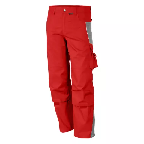 Qualitex PRO Work Trousers Red/Grey