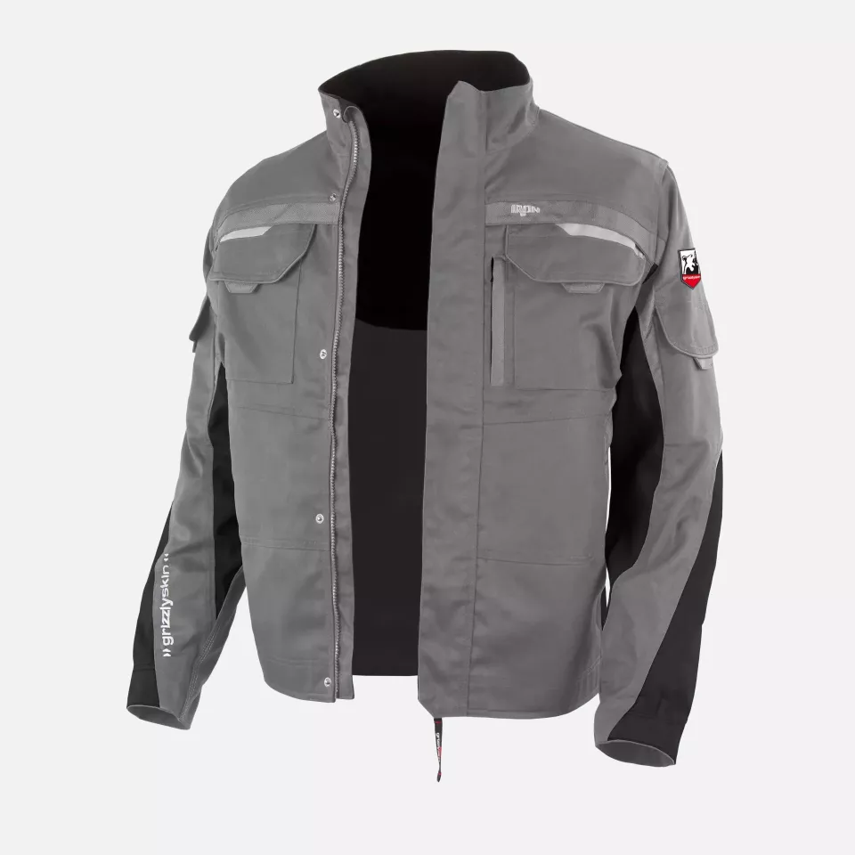 Grizzlyskin GIM3907, IRON Bundjacke grau/schwarz, image 1, gallery thumbnail