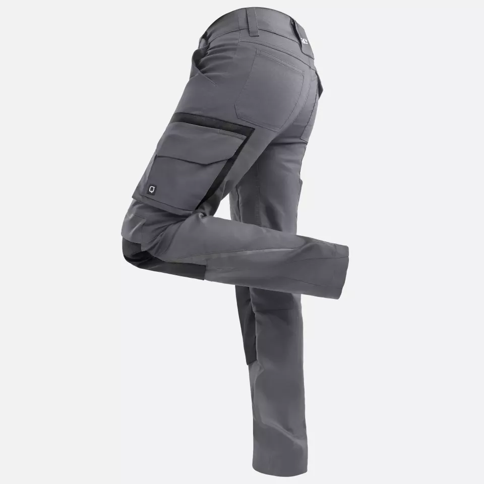 Qualitex NM-42015-3236, Pro+ Trousers Grey/Black, image 3, gallery thumbnail