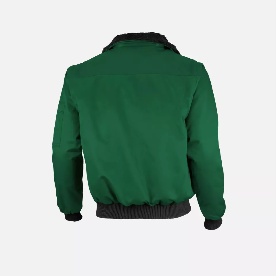 Qualitex NM-70001-1300, Solid Color Pilot Jacket Green, image 2, gallery thumbnail