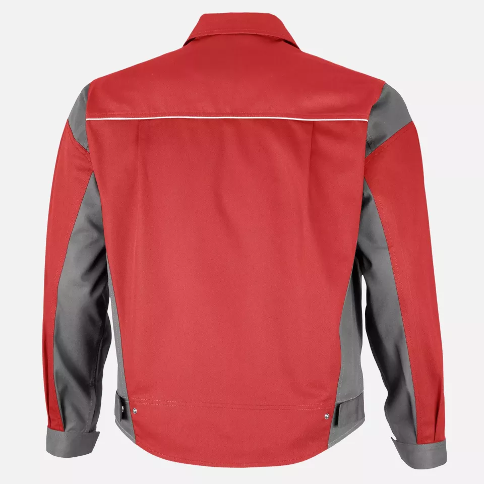 Qualitex NM-43006-2332, PRO Waist Jacket Red/Grey, image 2, gallery thumbnail