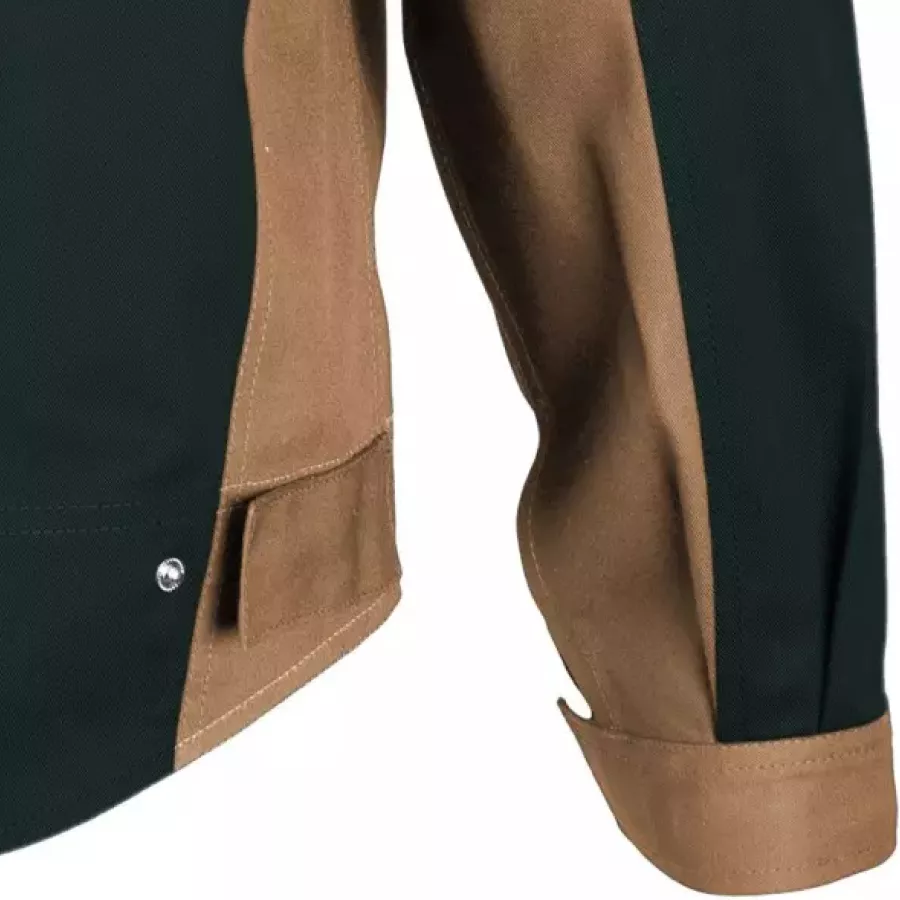 **Sleeve Cuffs with Velcro Closure** allow quick, adjustable fit for secure comfort at the wrists.