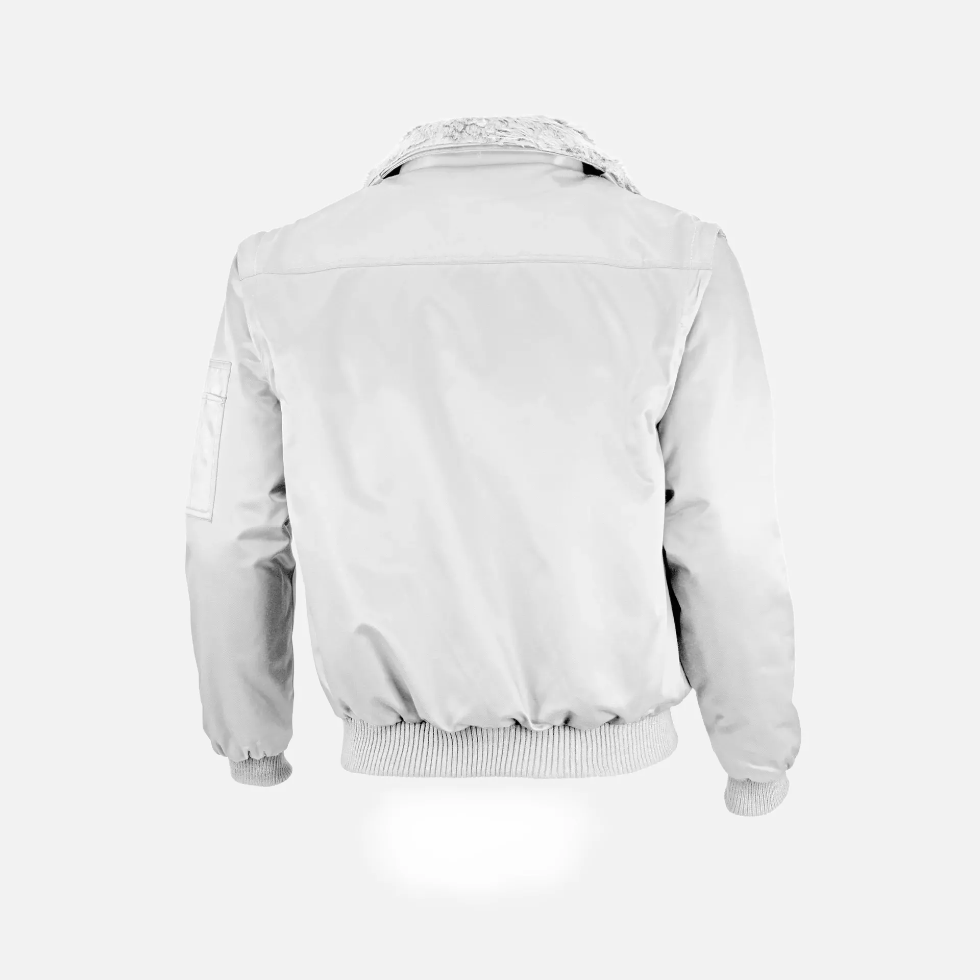 Qualitex NM-70001-3000, Solid Colour Pilot Jacket White, image 2