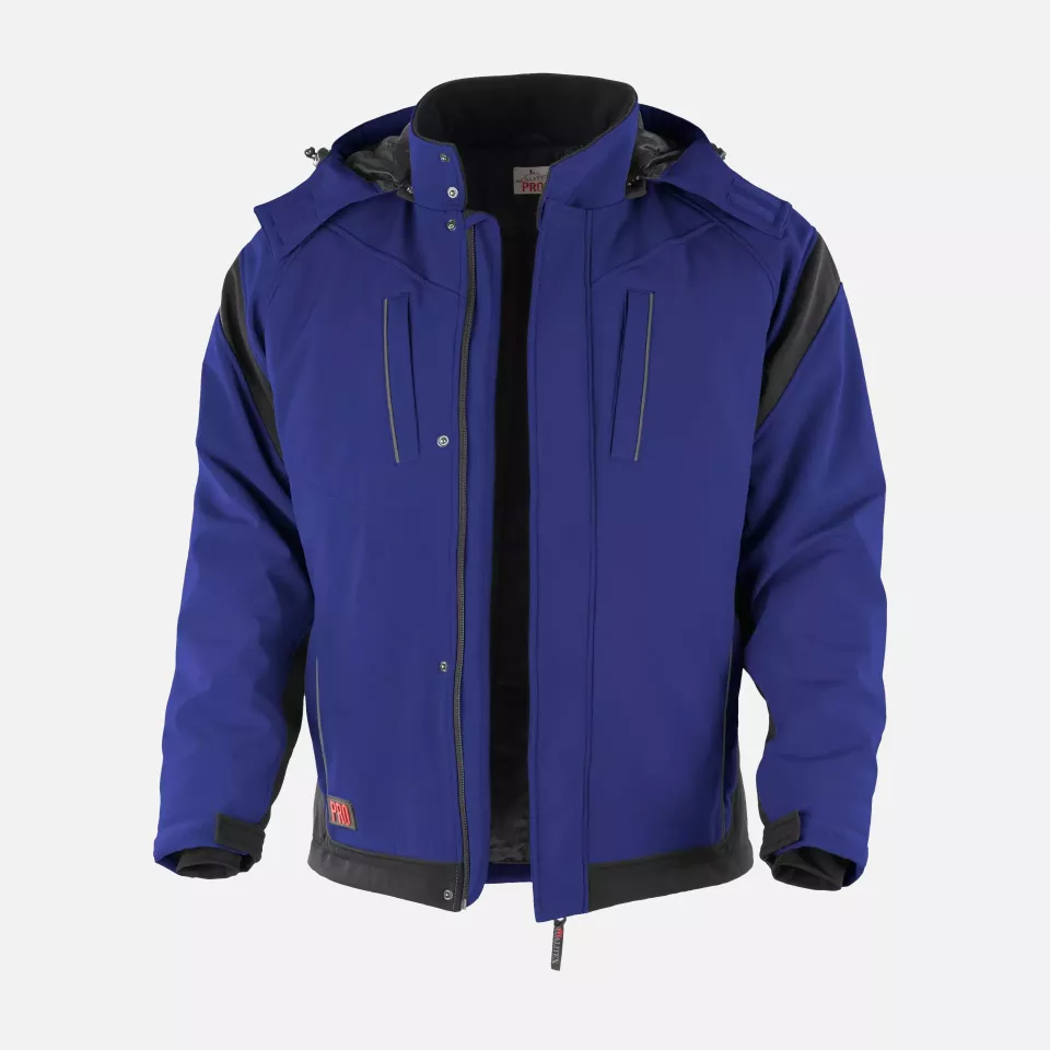 Qualitex NM-67006-0336, PRO Softshell Jacket Cornflower Blue/Black, image 1, gallery thumbnail