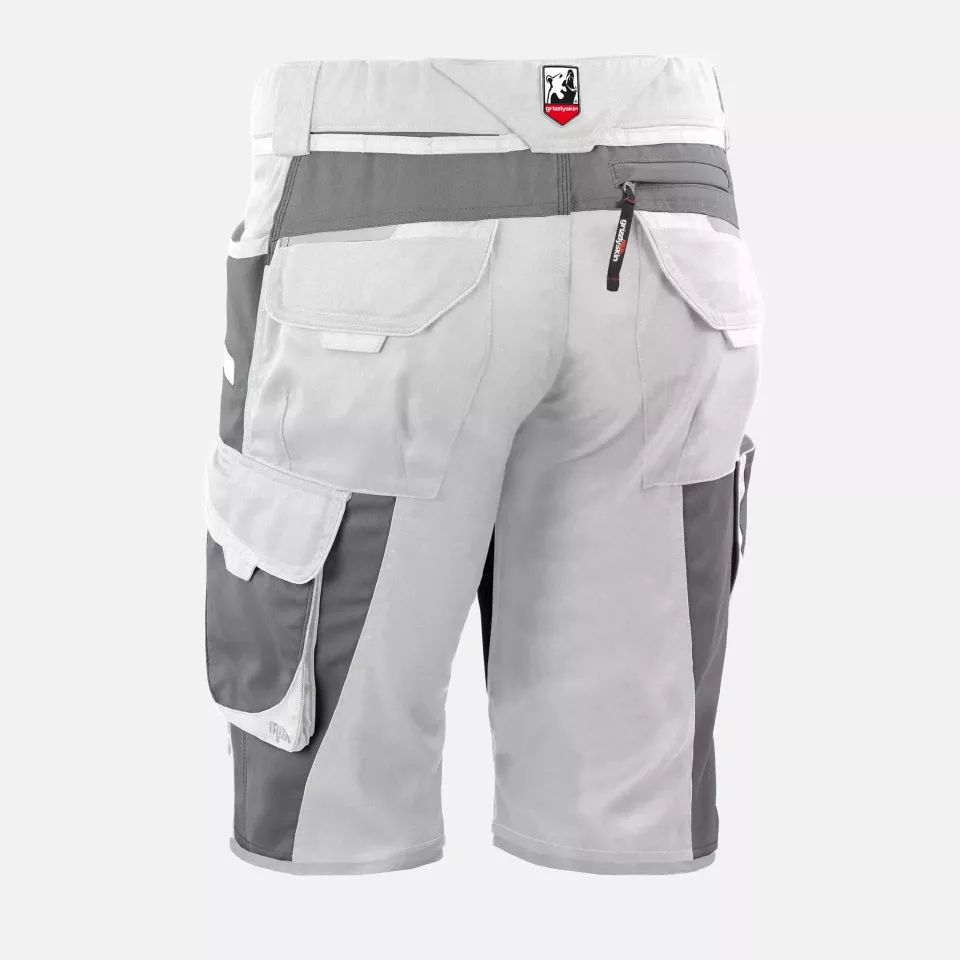 Grizzlyskin GIM3604, IRON Shorts White/Grey, image 2, gallery thumbnail