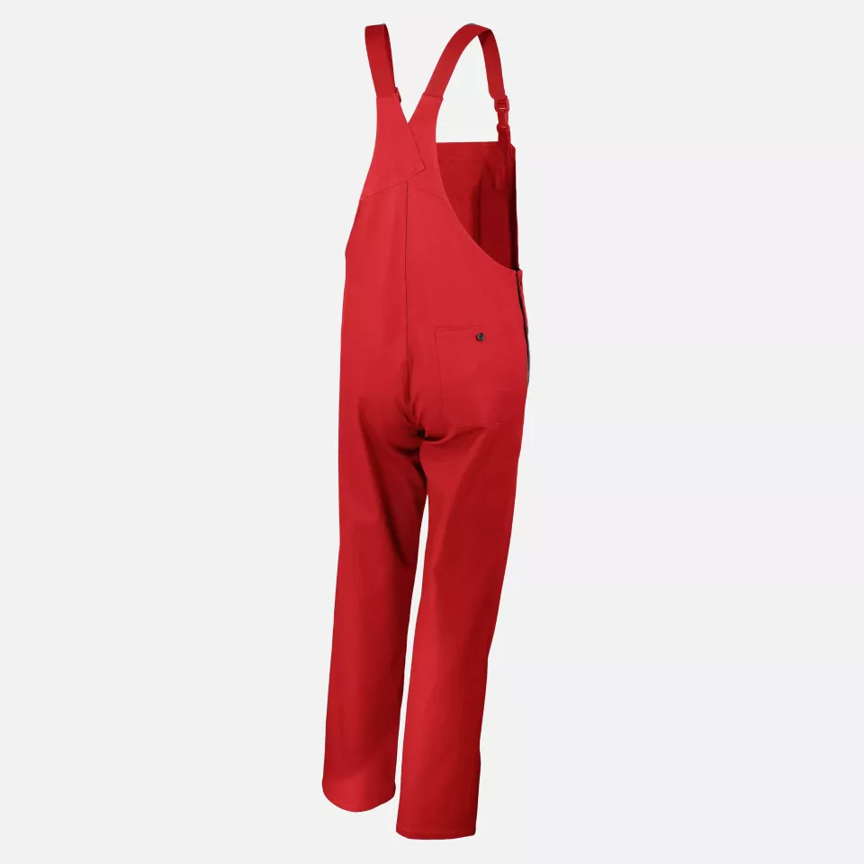 Qualitex NM-41002-2400, Classic Latzhose feuerrot, image 2, gallery thumbnail