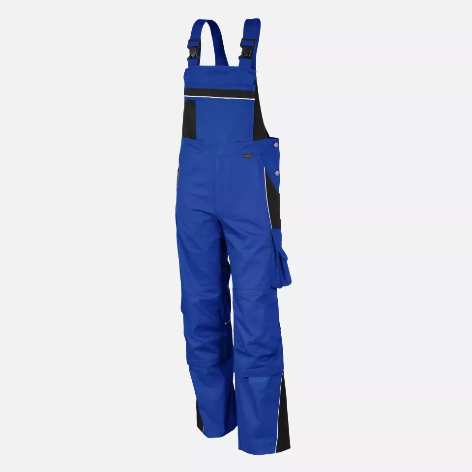 Qualitex NM-41006-0336, PRO Bib and Brace Cornflower Blue/Black, image 1, gallery thumbnail