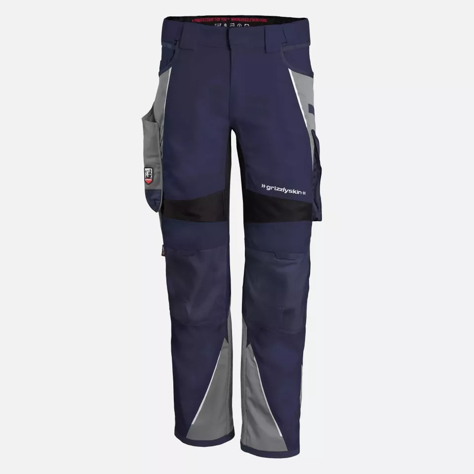Grizzlyskin GIM3806, IRON Trousers Navy/Grey, image 1, gallery thumbnail