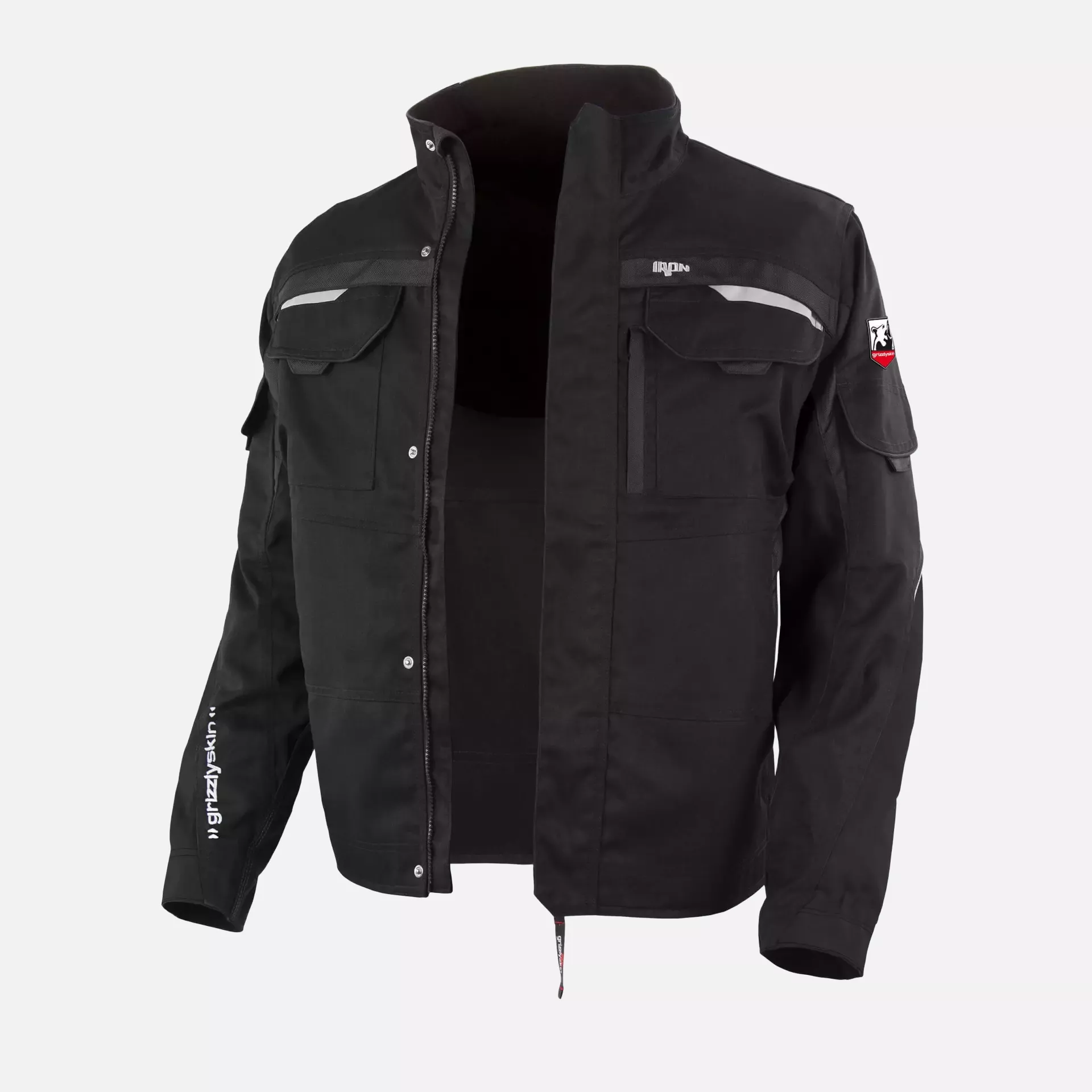 Grizzlyskin GIM3905, IRON Black Waist Jacket, image 1