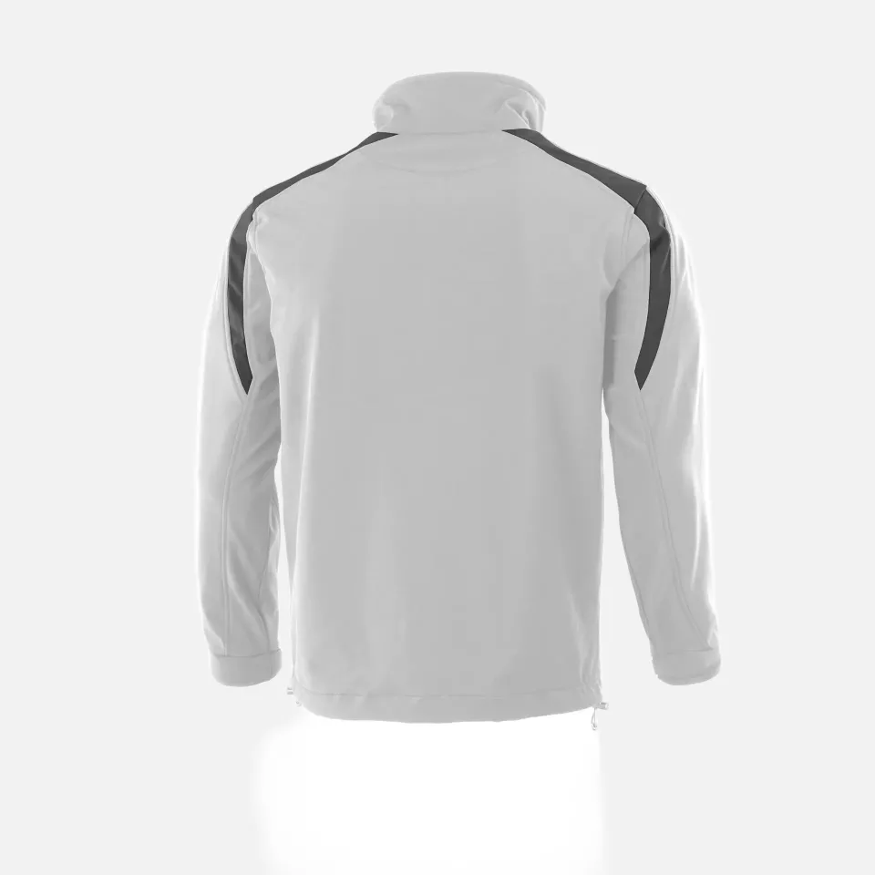 Qualitex NM-66001-3032, Softshell Jacket White/Grey, image 2, gallery thumbnail