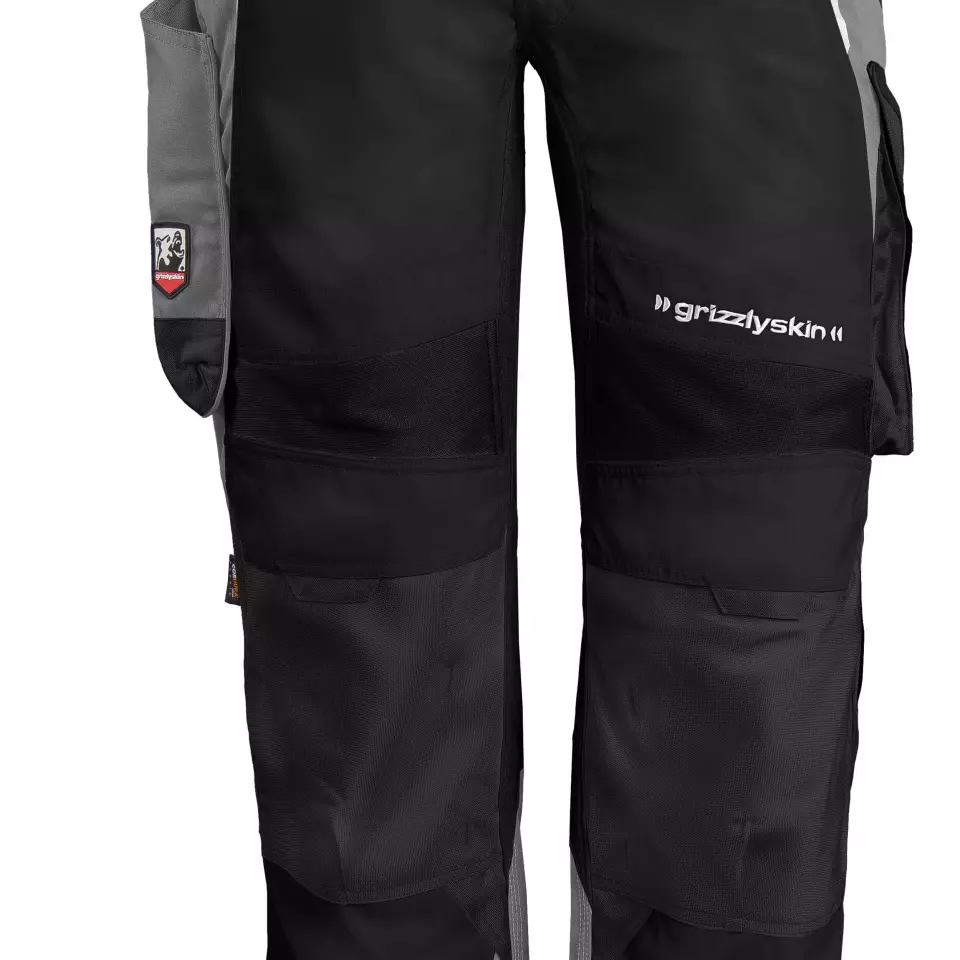 Grizzlyskin GIM3808, IRON Work Pants Black/Grey, image 3, gallery thumbnail