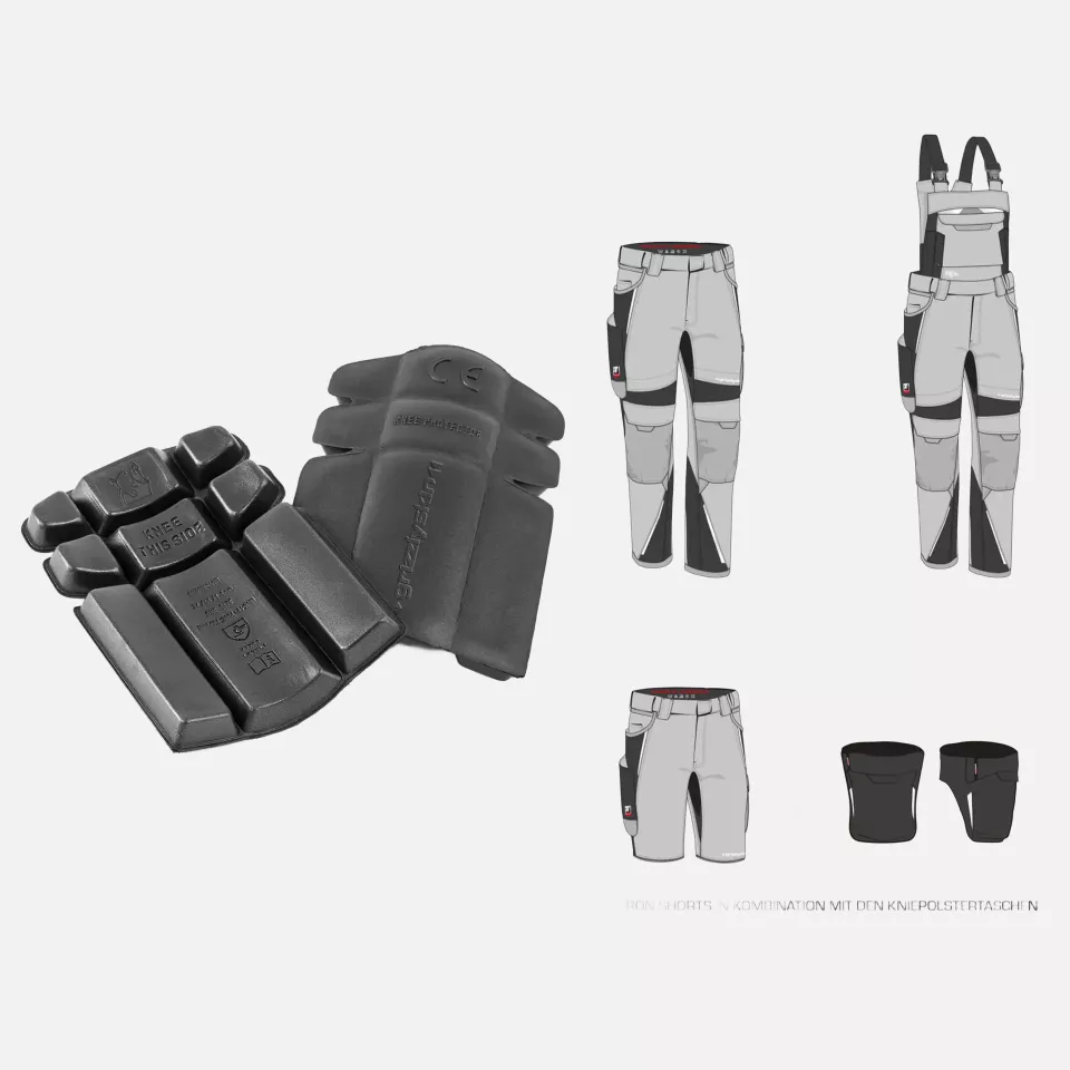 Grizzlyskin GIZ0607, IRON Knee Pad Grey, image 2, gallery thumbnail