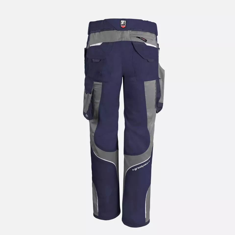 Grizzlyskin GIM3806, IRON Trousers Navy/Grey, image 2, gallery thumbnail