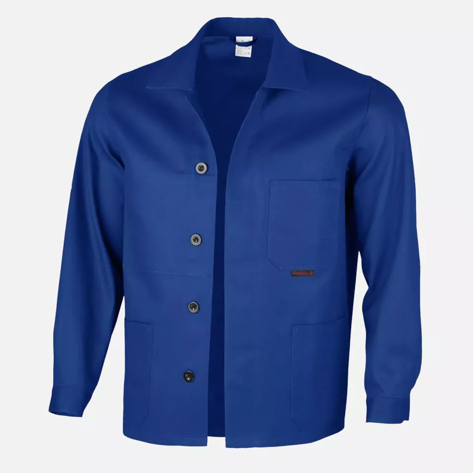 Qualitex NM-44002-0300, Classic Arbeitsjacke kornblau, image 1, gallery thumbnail