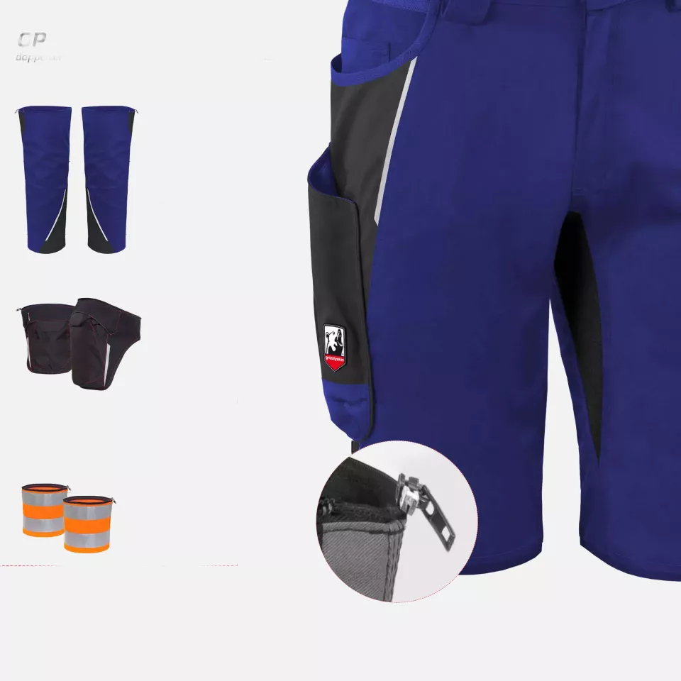 Grizzlyskin GIM3600, IRON Shorts Cornflower Blue/Black, image 3, gallery thumbnail