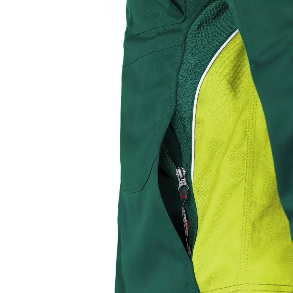 Grizzlyskin GIM3911, IRON Work Jacket Green/Hi-Vis Yellow, image 3, gallery thumbnail