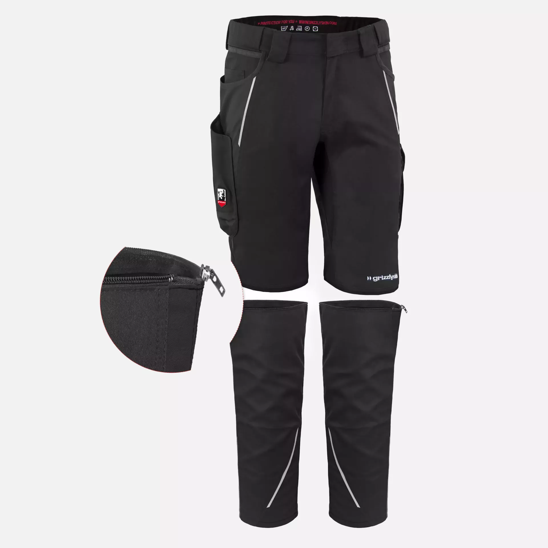Grizzlyskin GIMBL05, IRON Zip-Off Legs Black, image 2