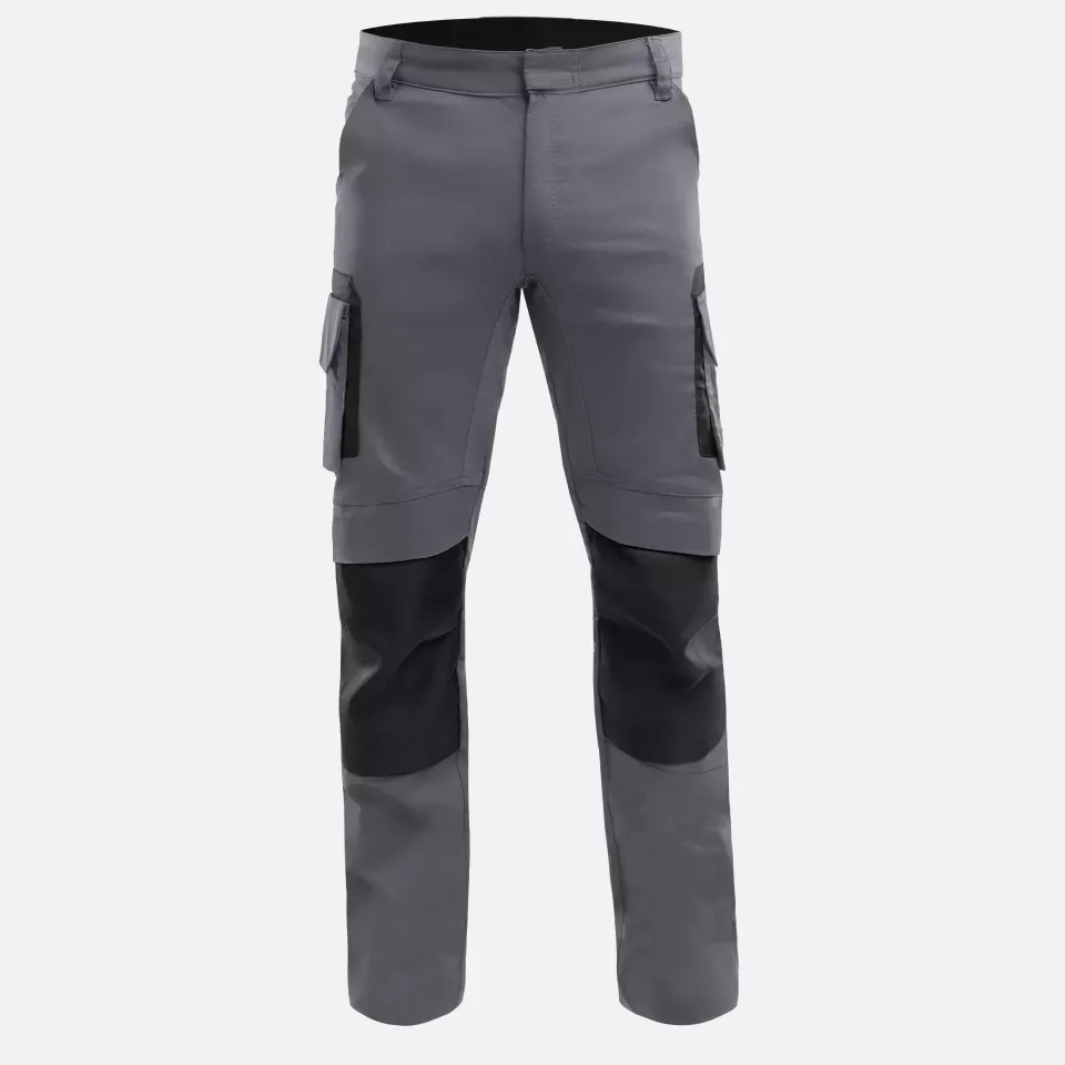 Qualitex NM-42015-3236, Pro+ Trousers Grey/Black, image 1, gallery thumbnail