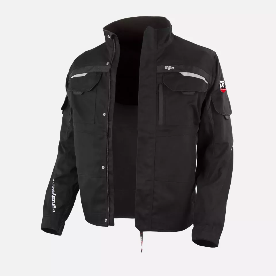 Grizzlyskin GIM3905, IRON Black Waist Jacket, image 1, gallery thumbnail