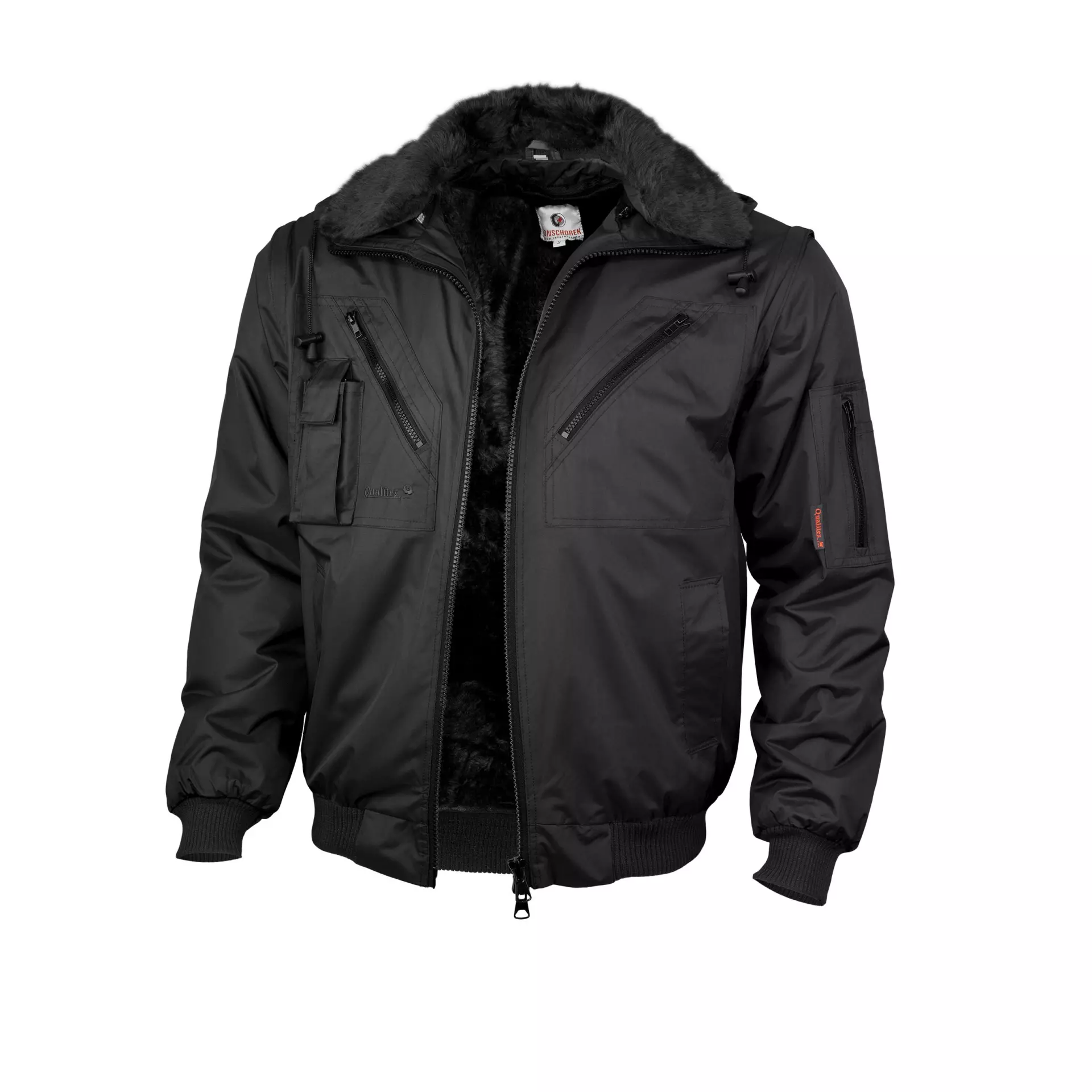 Qualitex NM-70002-3600, Waterproof Pilot Jacket Black, image 1