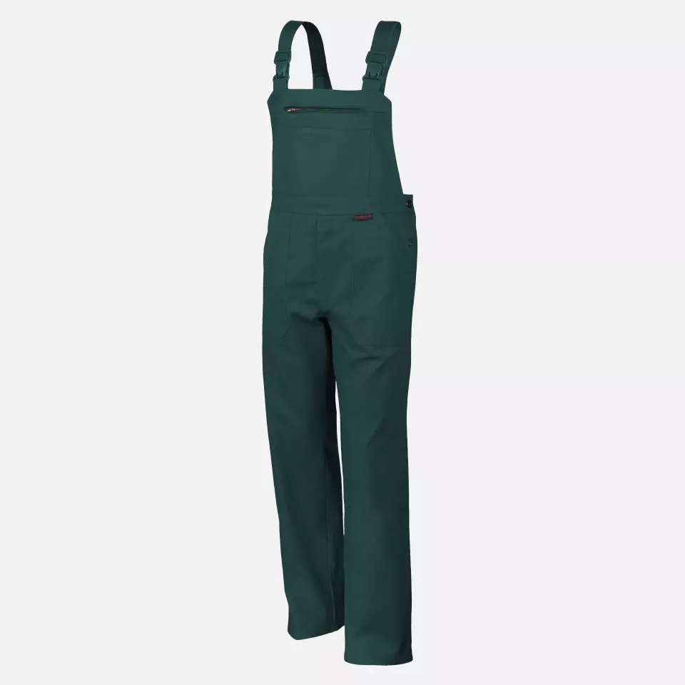 Qualitex NM-41002-1300, Classic Latzhose grün, image 1, gallery thumbnail