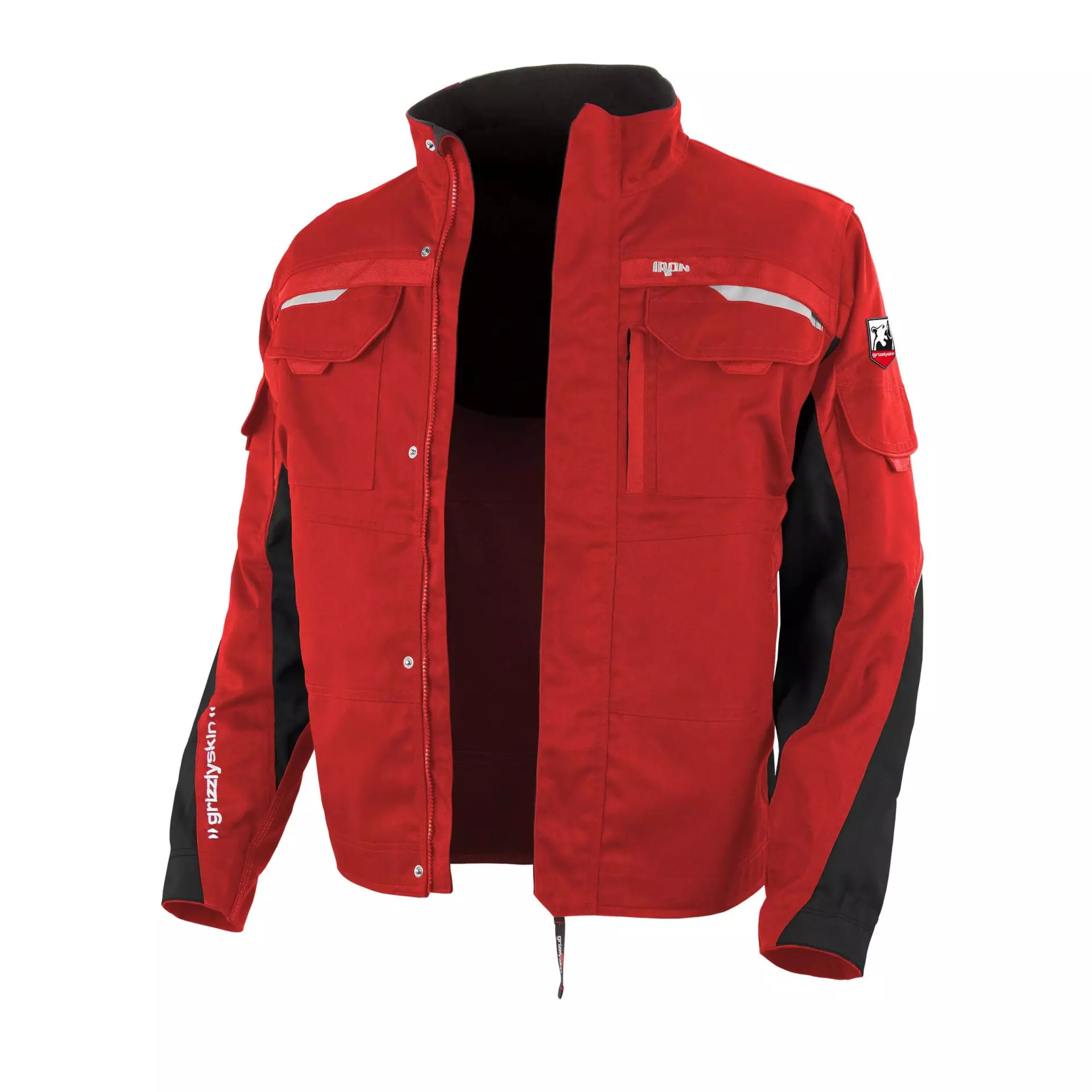 Grizzlyskin GIM3902, IRON Bundjacke rot/schwarz, image 1